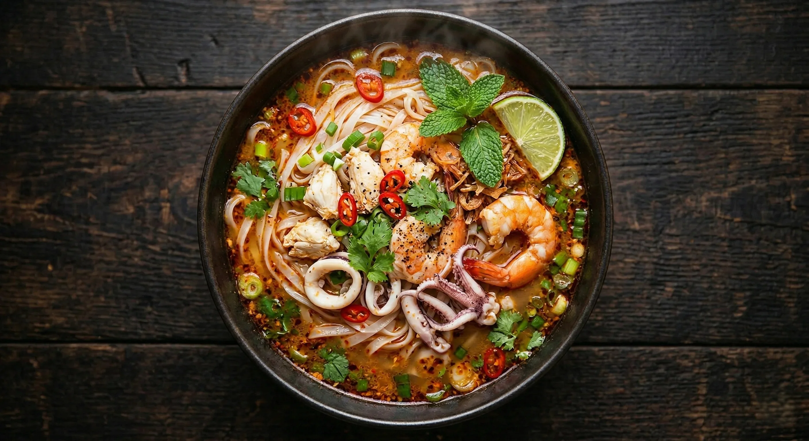 Phở Satay Đồ Biển — Seafood Satay Pho at Hong An Vietnamese Cuisine Calgary SE