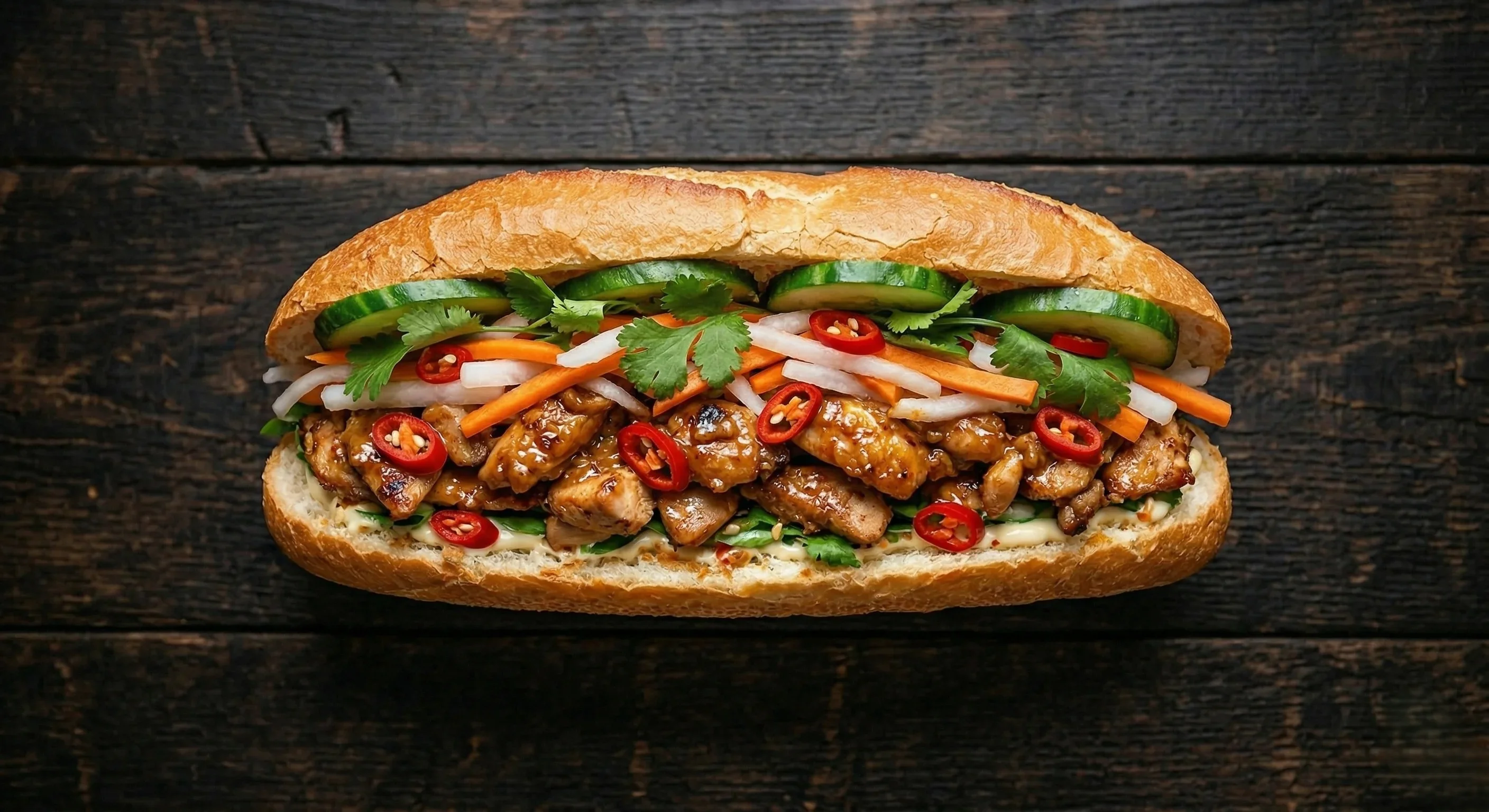 Banh Mi Ga Sate — Vietnamese dish available for delivery near Chaparral, Calgary